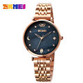 SKMEI Top Brand Quartz Movement Stainless Steel Lady Wrist Watch For Girls & Women-1800. 