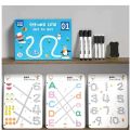 Martin Hub Magical Tracing Workbook Set, Reusable Calligraphy Copybook, Practice Drawing Book for Kids, Pen Control Training Drawing Book, Handwriting Practice Copybook for Kids, Children Learning Toys (64pages). 