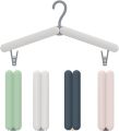 Foldable Travel Hangers, Portable Lightweight and Durable Collapsible Hanger with Clips for Clothes and Socks Multifunctional, Space Saving, Travel, Business Trip, Commercial, Outdoor. 