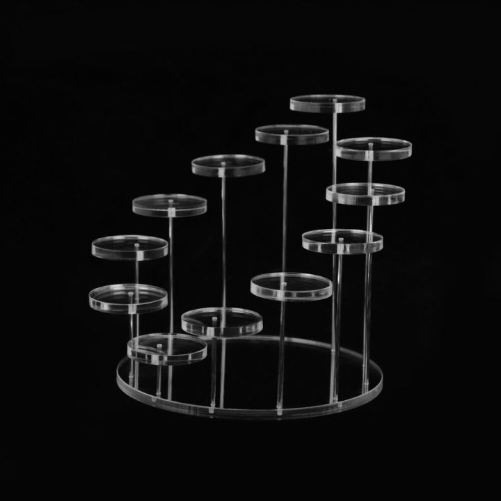 Rack Cupcake Dessert Display Holder Party Mini Round Acrylic