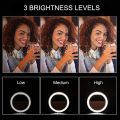 Selfie Ring Light, Clip on Ring Light [Rechargeable], 360°+90° Adjustable 3 Level Brightness Fashionable Portable Phone Ring Light for Laptop, YouTube, Video Conference, Live Streaming.. 
