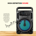 FunBug Top-Quality Wireless Bluetooth Speaker Rgb - Mini Wireless Portable Bluetooth Speaker with Big Sound, High Bass & Woofer Home for Mobile, PC Computer & Laptop - Rechargeable Bluetooth Speakers support Memory Card, USB, FM Radio. 