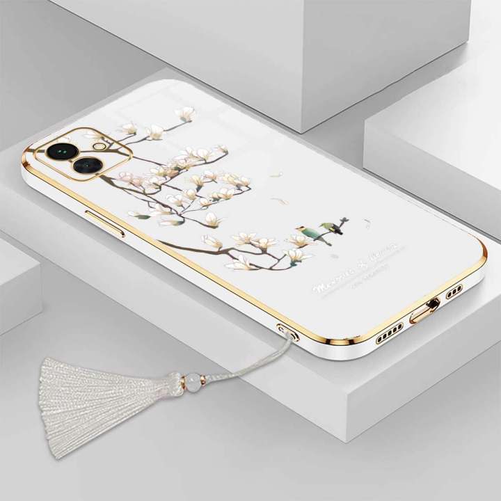 Casing%20For%20Samsung%20A04%20A04E%20samsung%20A05%20Luxury%20Beautiful%20mapies%20with%20flower%20Camera%20Protection%20Phone%20Case%20Plating%20Edges%20Silicone%20Soft%20Cover%20With%20Free%20Lanyard%20-%20Image%206