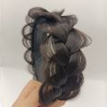 Granny Gray Widen Twist Braid Hairdbands Cover White Hair Up Invisible Seamless color Wig Headband Hairs Accessories For Women. 
