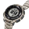 Casio Protek Mens Biomass Plastic Digital World Time, Sunrise/Sunset Display, LED Backlight (Super Illuminator), Power Saving, Run Time, Battery Level Indicator, Full Auto Calender, Solar Power, Altimeter, Barometer, Thermometer Watch-PRG-340T-7DR. 
