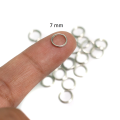 50pcs SILVER Jump Rings for Jewellery Making and Resin Jewellery or Handmade Jewellery making. 