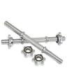 Pair Of Dumbbell Rods Adjustable Rod Of Dumbbell Pair Exercise Home Gym Fitness - Silver. 