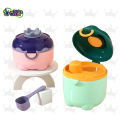 Little Crown 1pcs Baby Milk Powder Box Portable Out Sealed Moisture-proof Storage Tank Divided Into Boxed Milk Powder Compartment. 