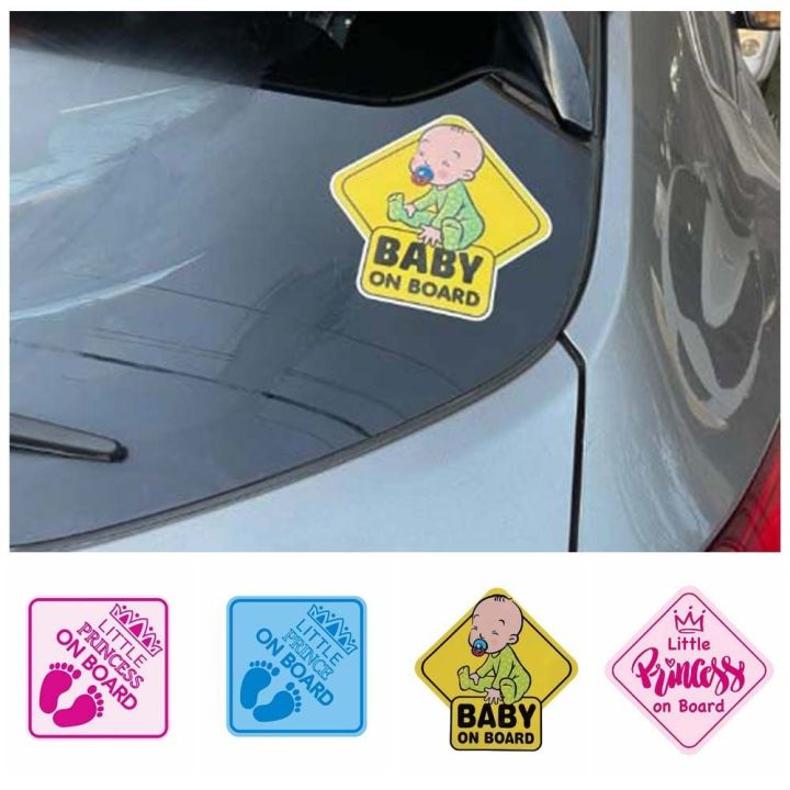 Creative Car Decoration Sticker Baby on Board Sticker Car Exterior ...