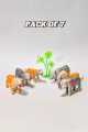 Jungle Animal Toys For Kids - Wild Zoo Toys Animal For Boys Girls - 7 & 14 Pieces Set. 