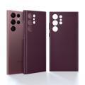 Samsung Galaxy S22 Ultra Leather Back Cover - Burgundy. 