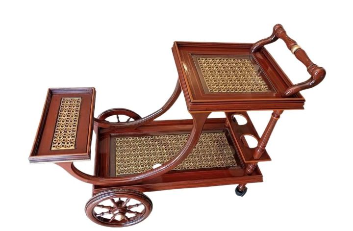 3 step tea trolly chinioti design in woooden