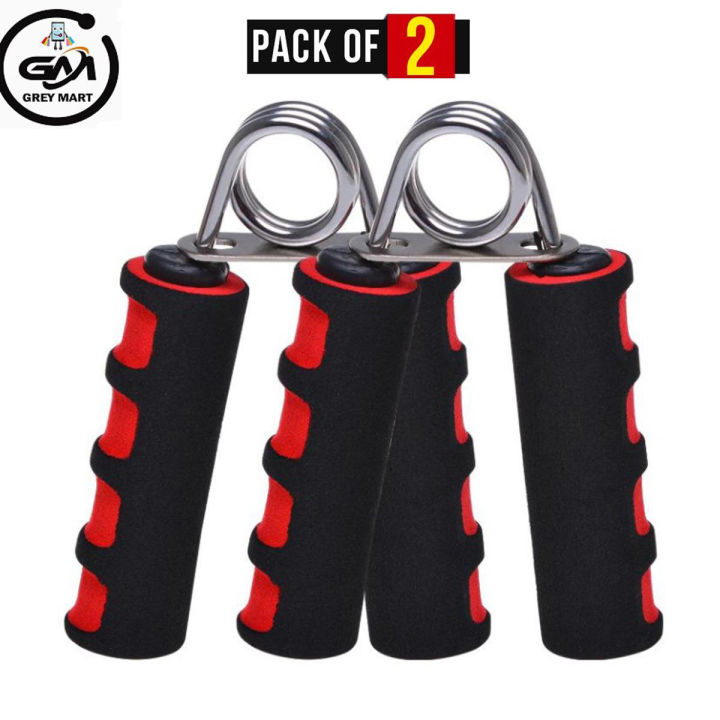 GM 2 Pack Hand Grip Exerciser Strengthener Hand Gripper Wrist Grip 25kg Adjustable Foam Hand Grip Fitness Wrist Strength Expander Training Home Gym grip power wrist forearm hand grip