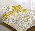 Pure Cotton Floral Printed King Size Bed Sheet Set. 