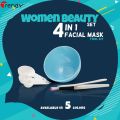 Trendy 4 in 1 Skin Polish Bowl Set And Brush For Facial Skin Polish Kit For Men and Women. 