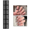 Manicure Sticker Matched Freely Long Nail Art Template Decals. 