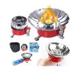 High Quality Gas Stove Portable Mini Gas Camping Stove, Ultra Light Foldable Stove Burner, Windproof Split Gas Burner with Carry Bag for Tracking Picnic Outdoor. 