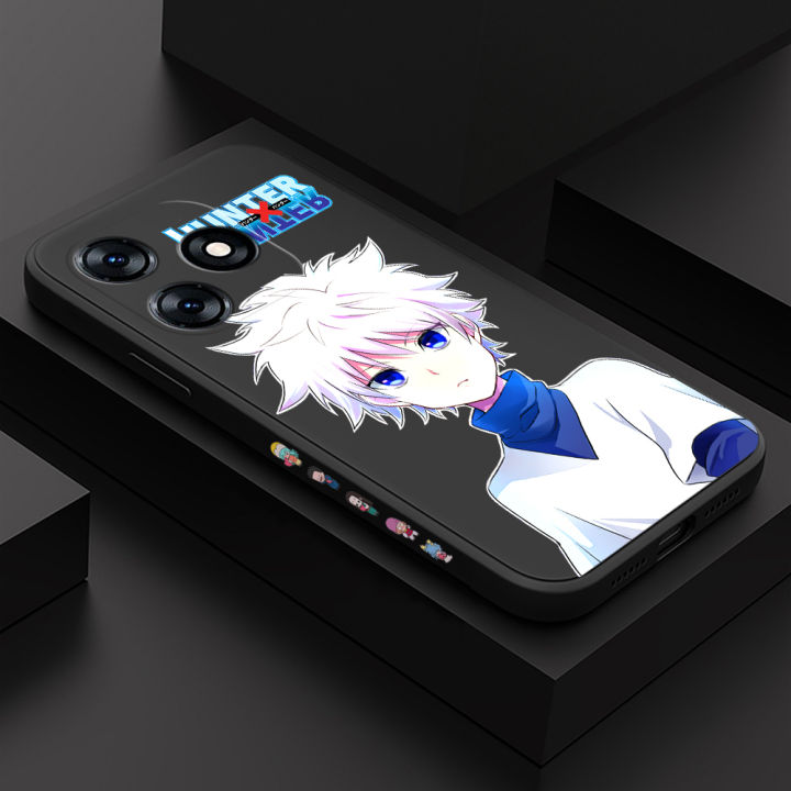 For Tecno Spark 10 10C Phone Case Anime Hunter Cute Killua Side Design Back Cover Liquid Soft Square Silicone Case