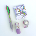 Cute Unicorn diary set with highlighter Tape and 3 in 1 Ball Point Pen A complete Gift stationery set school| Cute stationary items for girls. 