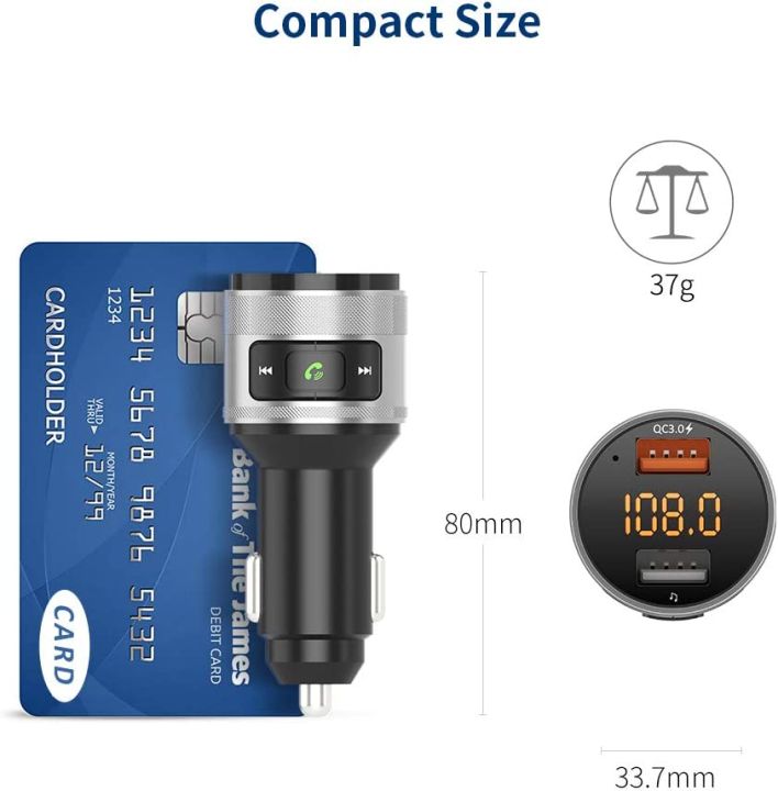 Bluetooth%20FM%20Transmitter,%20Wireless%20Radio%20Adapter%20for%20Car%20with%20QC%203.0%20Fast%20Charging%20Port%20Hands%20Free%20Calling%20Car%20Charger%20and%20Music%20Player%20Kit%20Dual%20USB%20Ports%20Support%20USB%20Flash%20Drive,%20Silver%20-%20Image%205