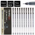 1 gel pen super-capacity fine tip 0.5mm/0.38mm ultra-smooth writing quick-drying ink pen. 