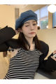 bellylady Women Girls Winter Wool Beret Hat Retro Solid Color French Painter Hat Artistic Beret Caps. 