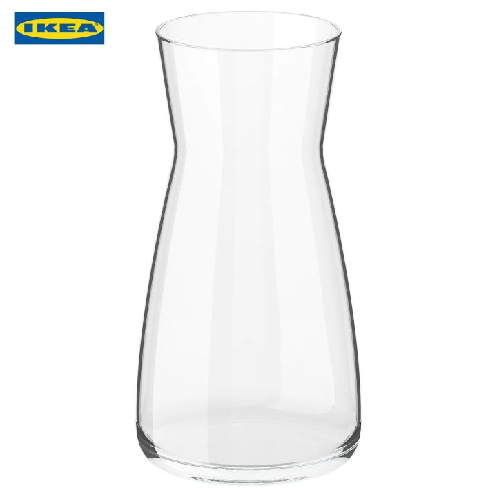 IKEA KARAFF Clear Glass Carafe 1.0 Liter Elegant Tableware Vase for Home Use