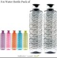 Fridge Water Bottle Set of 3 1200ml BPA Free Food Grade Plastic Bottles Odorless & Leakproof. 