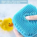 Silicone Bath Body Brush, Exfoliating Body Scrub Brush with Soap Dispenser, Ultra Soft Bath Sponge Shower Brush and Body Massager, Baby Shower Brush, Shampoo and Gel Dispenser. 