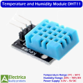 DHT11 Digital Temperature Humidity Sensor Module 3-Pin Smart Kit with 3pcs Female Wires Compatible with Arduino, Raspberry Pi, and ESP8266 by Electrica. 