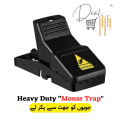 Heavy Duty Mouse Trap Mice Catcher High Quality Plastic Reusable Convenient Effective Black Stainless-Steel Springs Rat Killer For Households Eliminates Faster Than Other Indoor and Outdoor. 