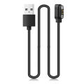 Magnetic Charging Cable for Smart Watch 2 Pin 2.84mm Black 100cm USB Power Cable for W26 W26 Plus with Magnet Suction Charge. 