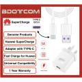Original Huawei SuperCharge Power Adapter Charger with USB TYPE-C Cable for Huawei P20, P20 Pro Mate 10, Mate 10 Pro, Mate 20, Mate 20X, Mate 20 Pro, P30, P30 Pro. 