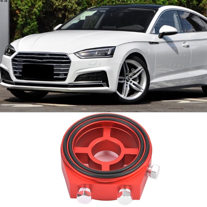 Suuonee Oliefilter-koelerplaat, universele aluminium oliefilterkoeler sandwiched plaat olierendruk Temp Gauge adapterkit
