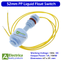Liquid Level Float Switch Pool Tank 52mm Normally Open Vertical Mount Float Switch By Electrica. 