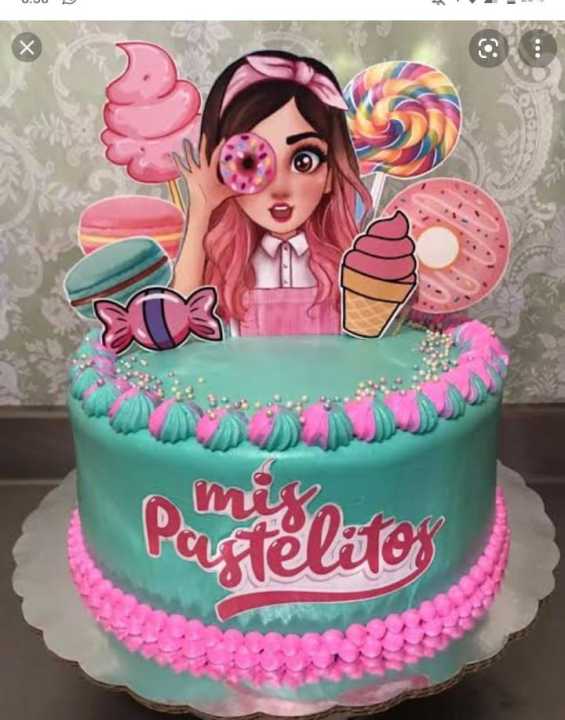 candy land theme cake topper