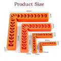Right Angle Locator 90° Plate Splicing Fixator Orange L-Shaped Square Corner Code Woodworking Scriber Marking Ruler. 