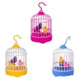 Mini Electronic Bird cage for kids-realistic sound Induction -swing my wings-sparrow cage-works on battery. 