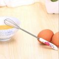 Egg Beater - Egg Whisker - Egg whisk-Egg beater hand mixer -Egg beater stainless steel - Mini Egg Beater manual - Mini Hand Whisk Stainless Steel with Handle Hand Whisker for Kitchen Hand Mixer Blender Small Whisk with Ceramic Handle. 