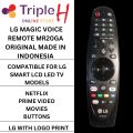 Triple H LG Magic Remote Original Made In Indonesia MR20GA For Smart LG LCD LED TVs Voice Remote With Social Media Buttons. 