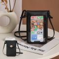 Mobile Phone for Skew Cross 2024 New Women's Bag with Touch Screen Installation Small and Lightweight Phone Key Zero Wallet. 