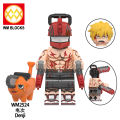 Single Sale WM2523 WM2524 Chainsaw Man Figures Building Blocks Denji Pochita Anime Bricks Cartoon Mini Action Toy Assemble Toys Gifts. 