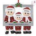 Christmas Tree Ornament 2020 Quarantine Family Xmas Decoration Customized Family Members Name DIY Gift. 