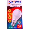 13W LED BULB WHITE E27 SCREW TYPE & B22 PIN TYPE. 