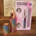 2 In 1 Electric Eyebrow Trimmer Makeup Painless Eye Brow Epilator Mini Shaver Razor Portable Facial Body Hair Remover For Women. 