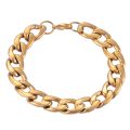 Stainless Steel Figaro Chain Bracelet High Quality Jewelry Hot Selling Classic Men and Women 11.5mm Width. 