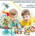 Sticks Blocks Educational Building Blocks Smart City DIY Stick Toys Different Shape Game for Kids Boys and Girls (Pipe Puzzle Game). 