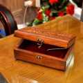 Wooden jewellery box 4.6" & 5x8" Handicraft. 