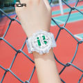 New ANDA Kaual Wanita Gaya Jam Tangan Tali Bening Tahan Air LED Digital Dual Diplay Outdoor Mewah Jam Tangan Fahion Wanita. 
