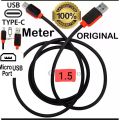 Fast Charging 1.5m Micro USB / Type C / iPhone Fast Charging + Data Cable Samsung / HTC / Infinix / Xiaomi  iphone. 